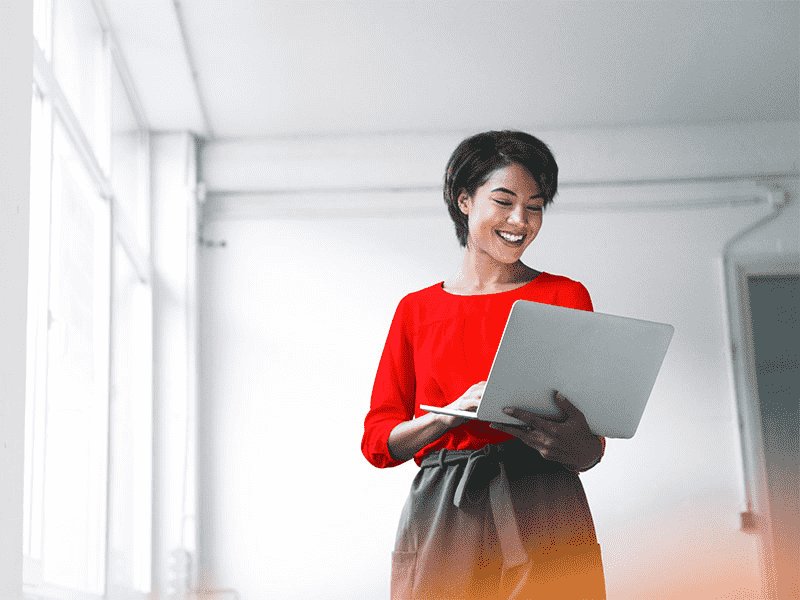 business women working on laptop