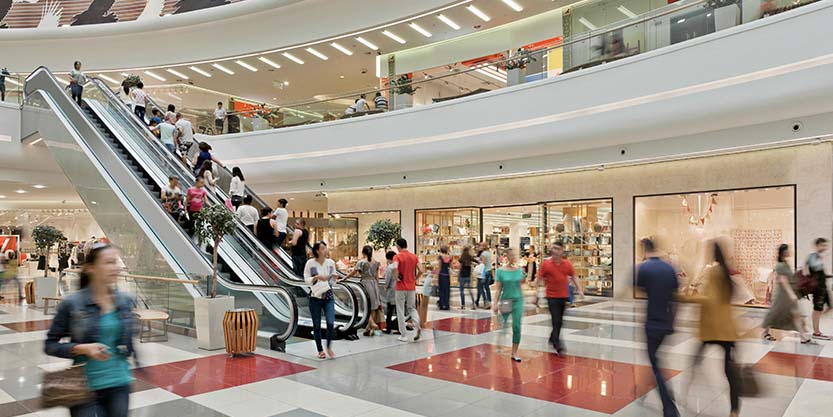 People at shopping mall