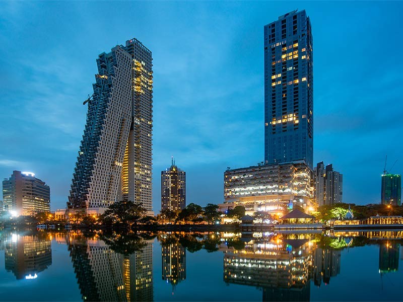 Colombo is the commercial capital and largest city of Sri Lanka. Situated on the west coast of the island, It has one of the largest artificial harbours in the world.